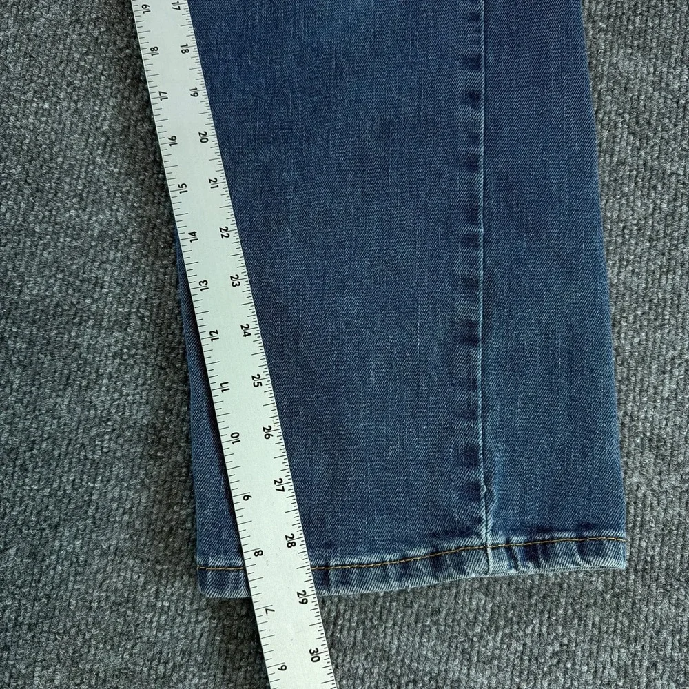 Classic Levi Strauss 505 Regular Fit Straight Leg Blue Denim Jeans Mens 36x30
